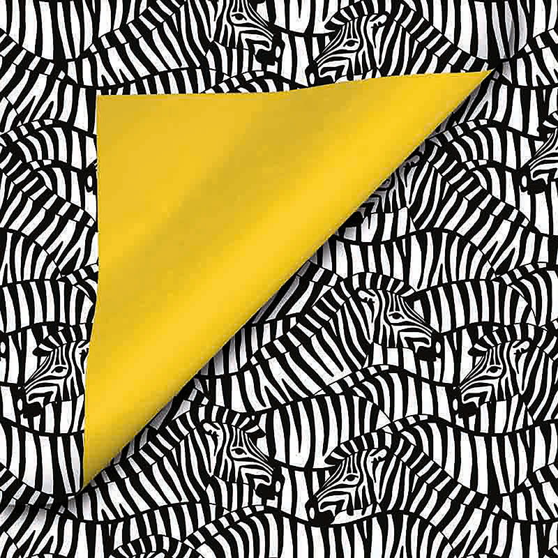 Coated cadeaupapier - Zebra dessin