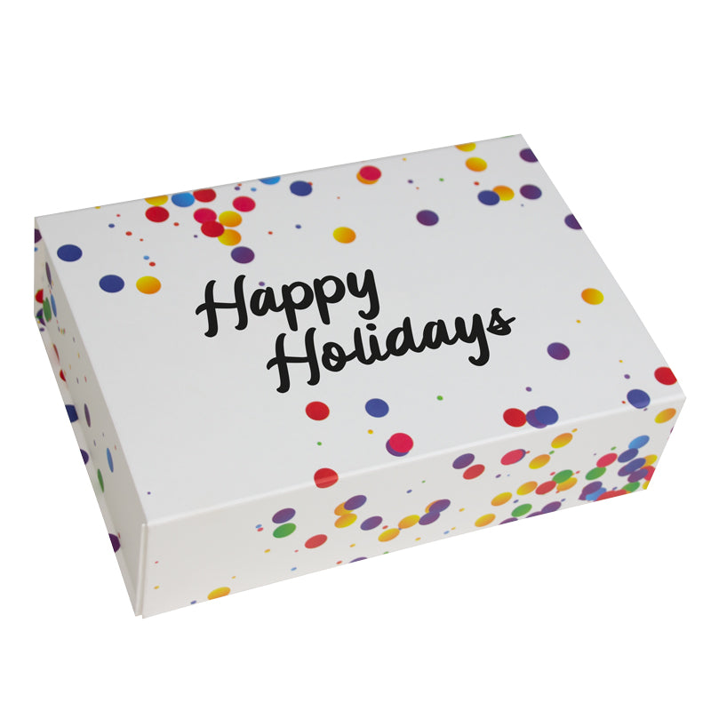Confetti dozen met magneetsluiting - Happy Holidays