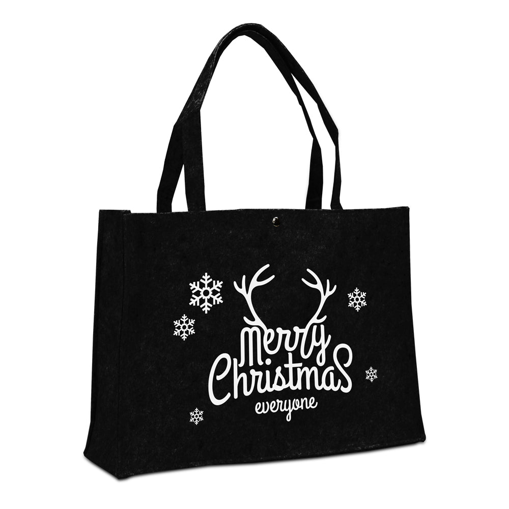 Vilten kerstdraagtassen - Merry Christmas