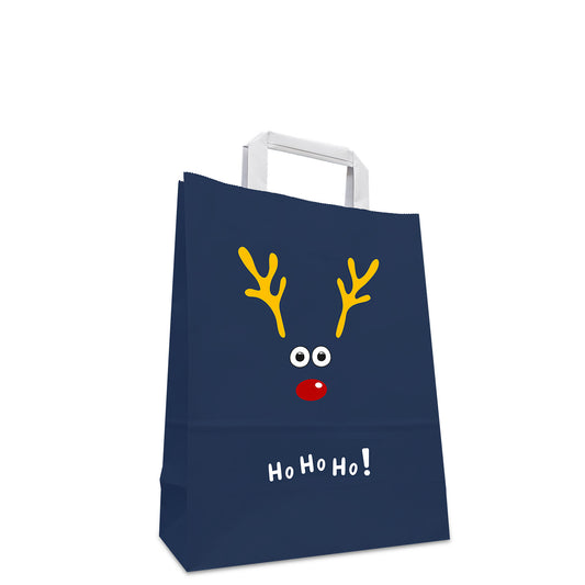Papieren kersttassen - Ho-ho-ho