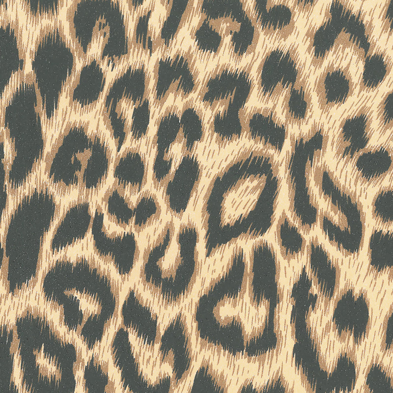 Wit kraft cadeaupapier - Panter dessin
