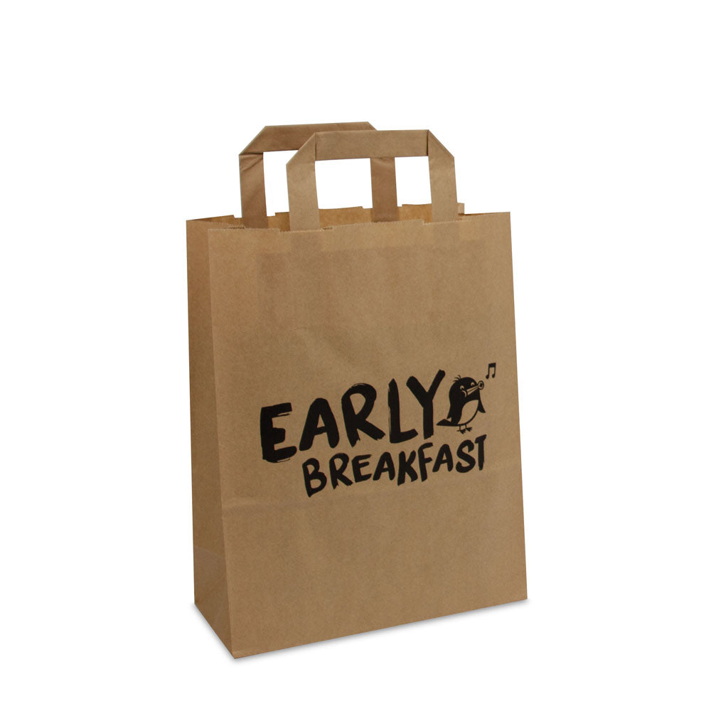 Papieren take away draagtassen - Early breakfast
