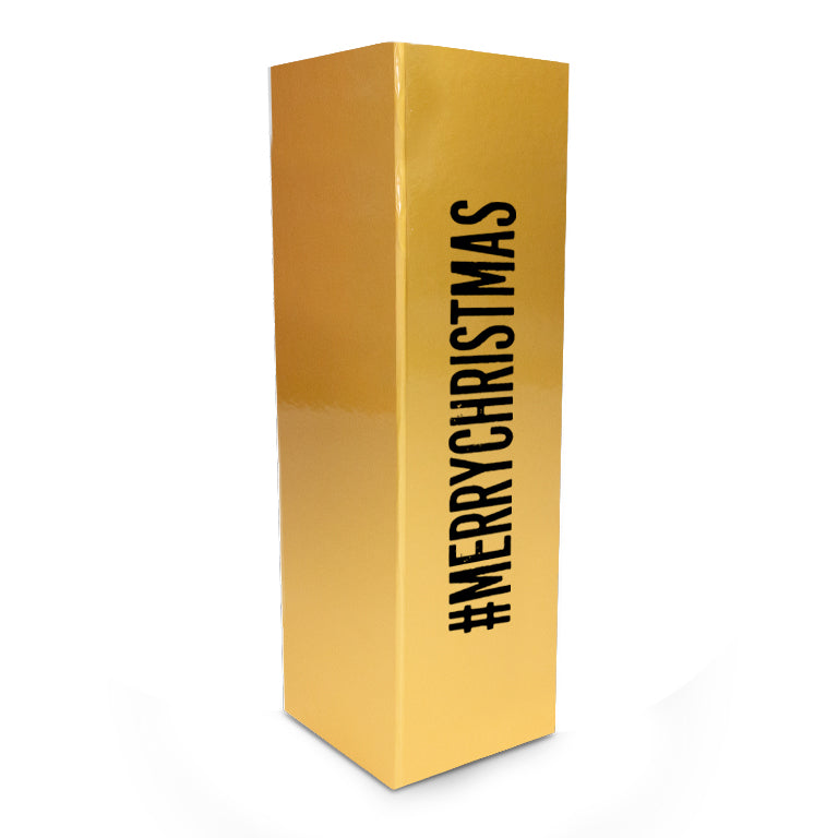 Kerst wijnflesdozen met magneetsluiting - #MERRYCHRISTMAS