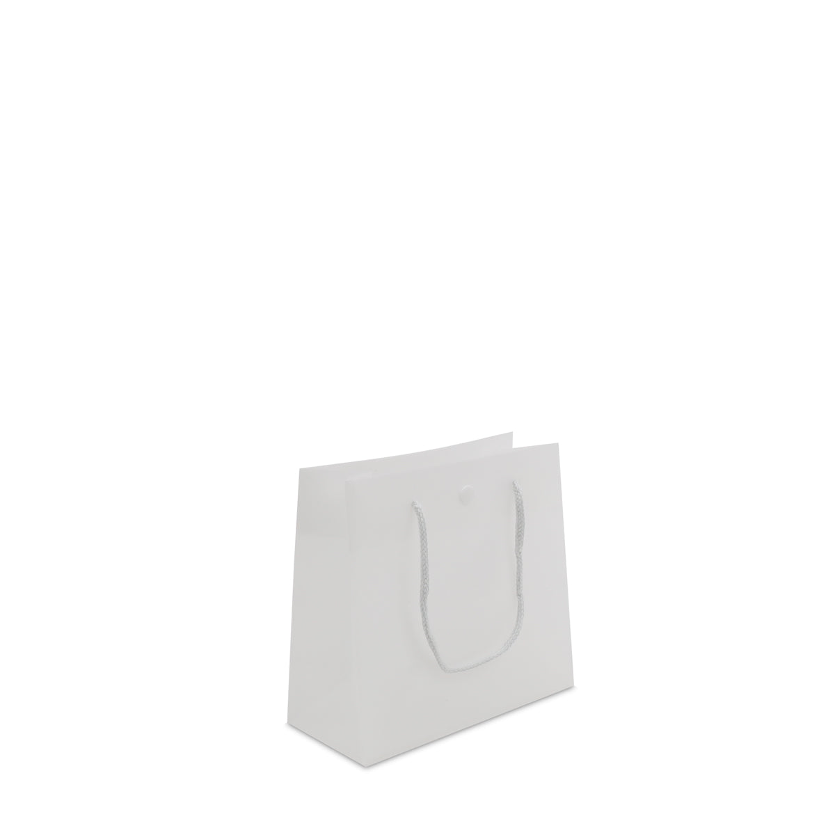 Luxe PE draagtassen met drukknoop