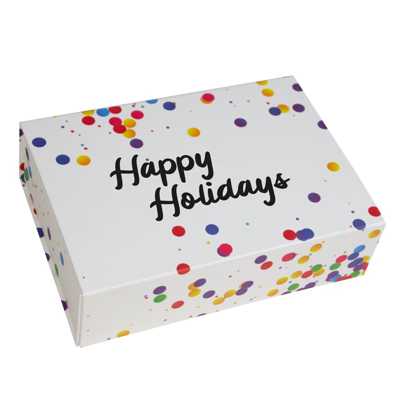 Confetti dozen met magneetsluiting  - Happy Holidays