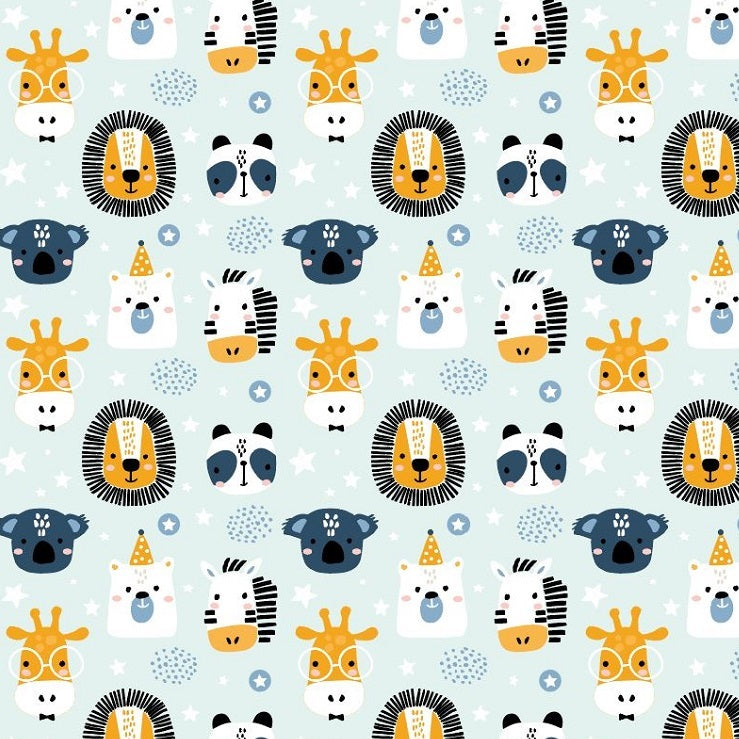 Coated inpakpapier - Wildlife kids dessin