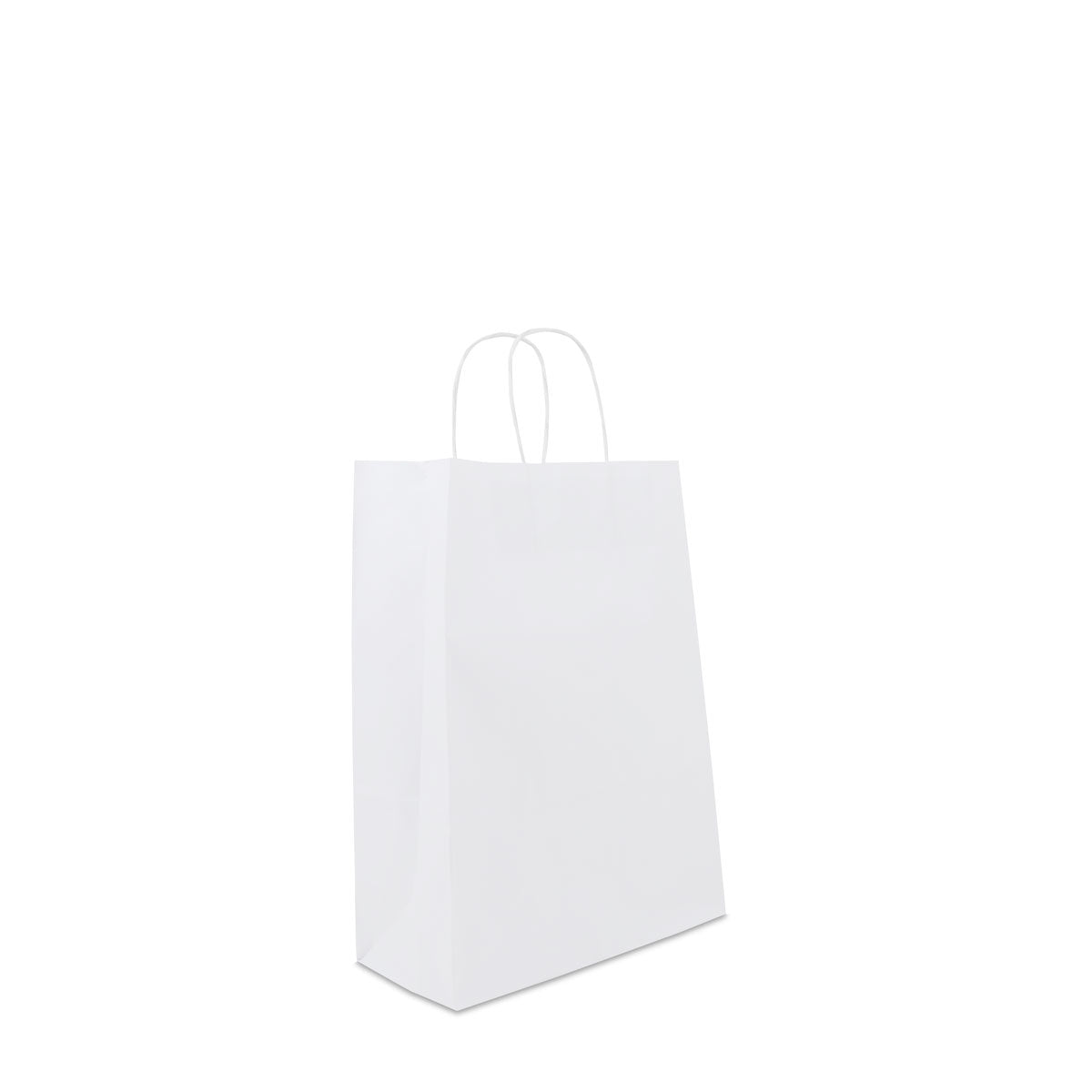 Twisted papieren draagtassen - Effen