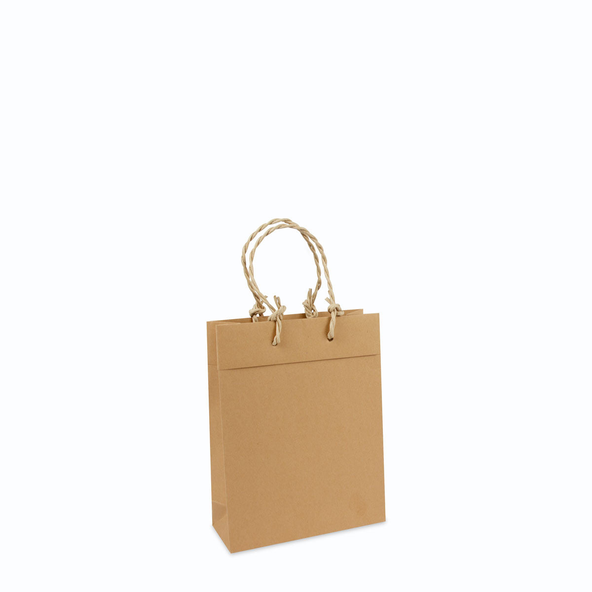 Luxe eco kraft draagtassen met omslag
