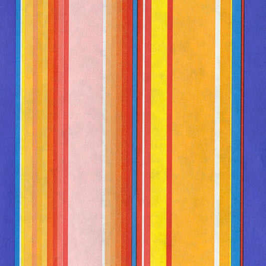 Wit kraft cadeaupapier - Zuurstok dessin