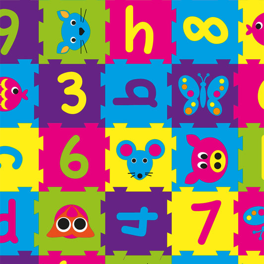 Coated cadeaupapier - Puzzel dessin