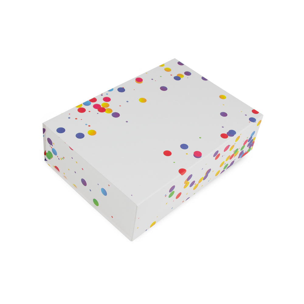 Confetti dozen met magneetsluiting  - Kraft