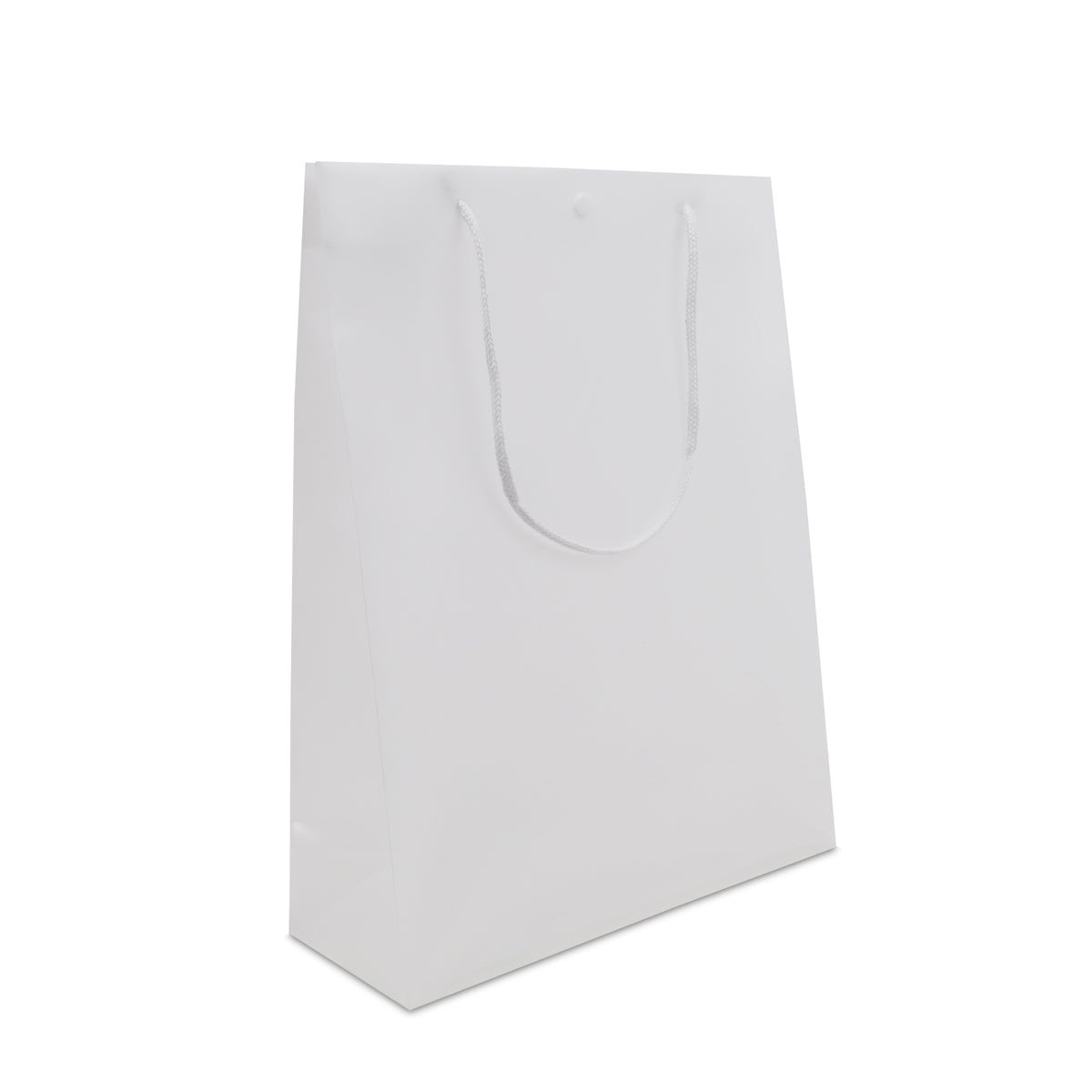 Luxe PE draagtassen met drukknoop