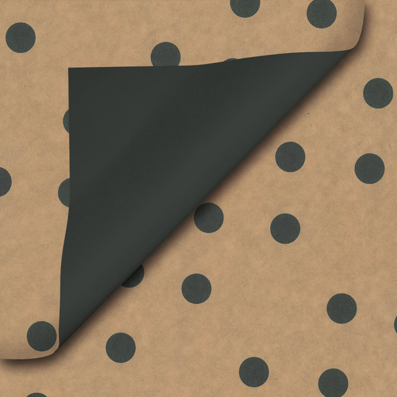 Bruin cadeaupapier - Stip dessin
