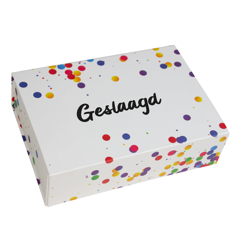 Confetti dozen met magneetsluiting  - Geslaagd